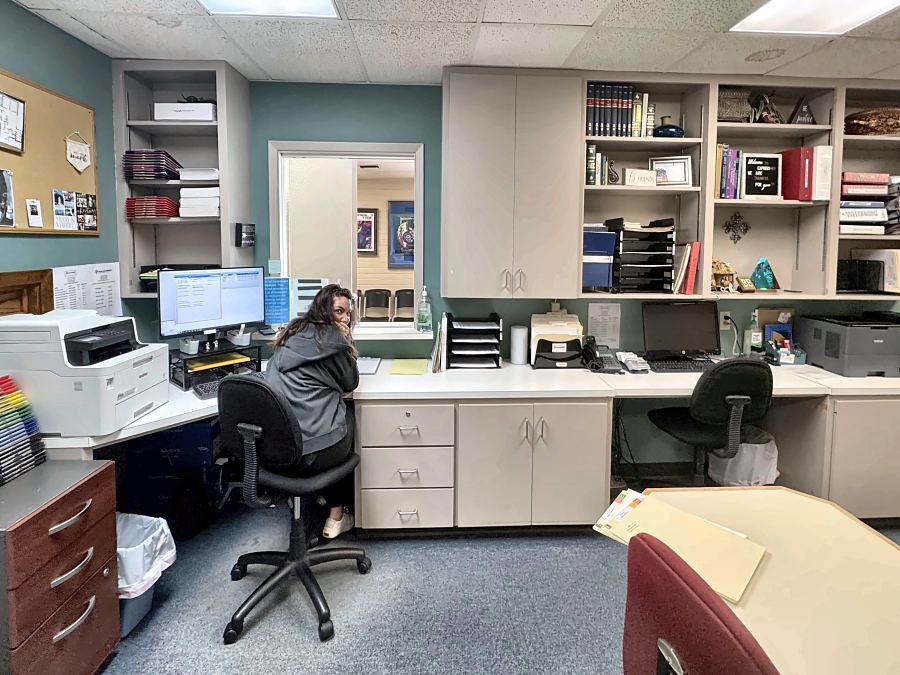 The ExpressMED front desk team at work
